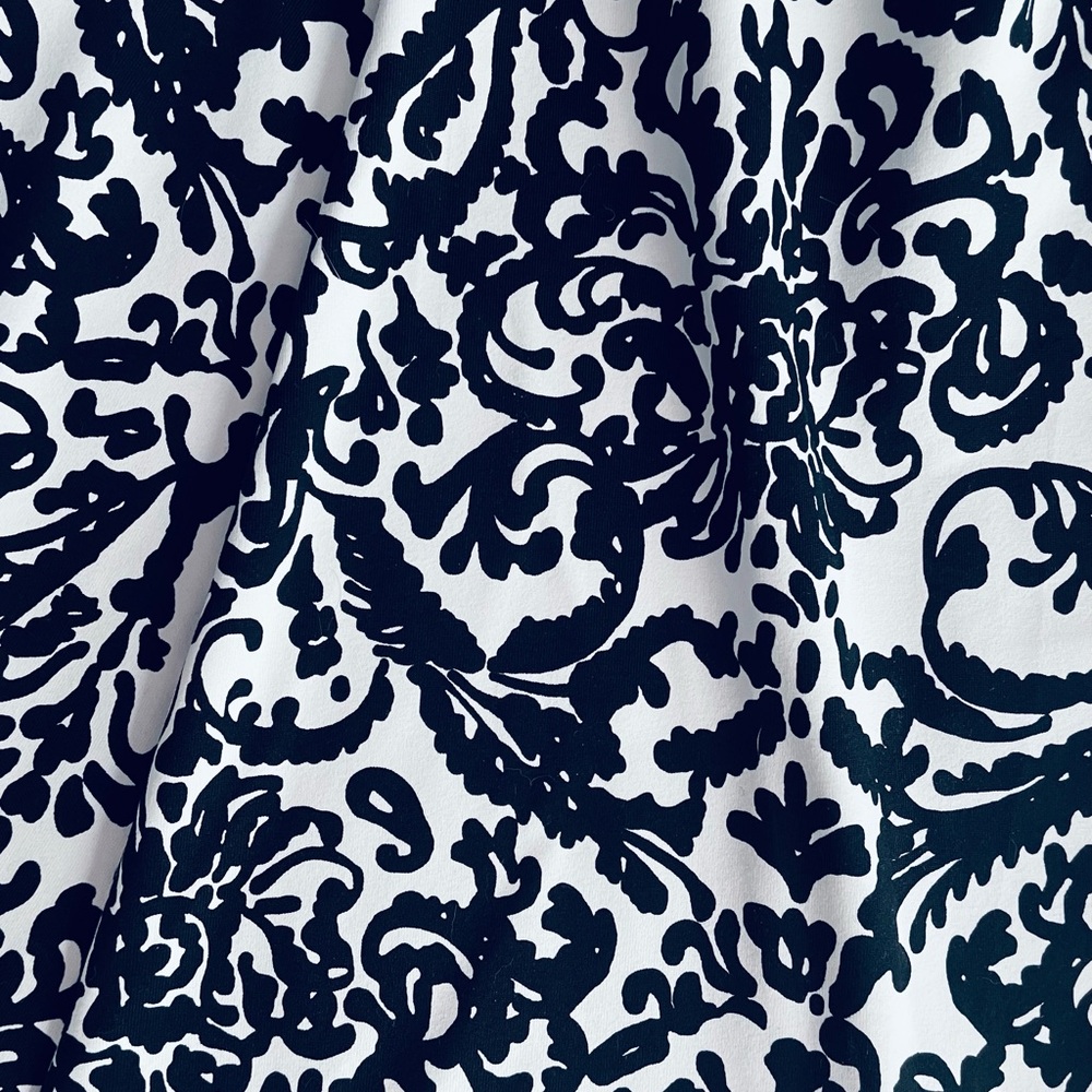 Adrienne Vittadini Black and White a-line skirt.